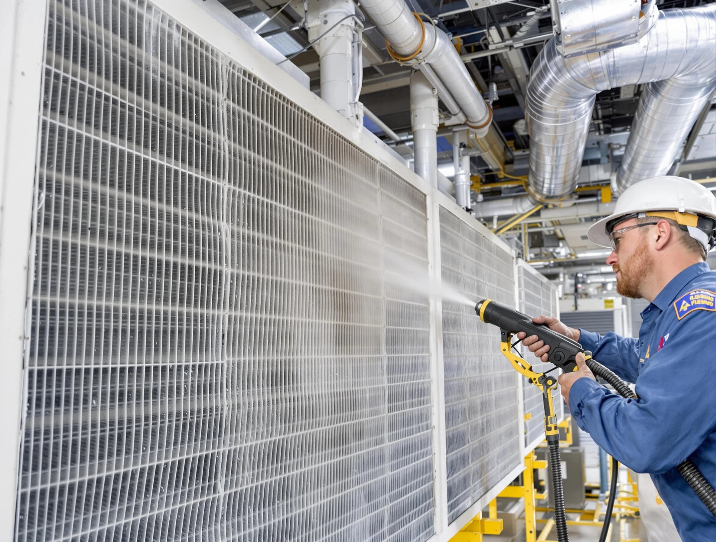 Professional commercial coil cleaning by Kennedy Air Duct Cleaning in Kennedy