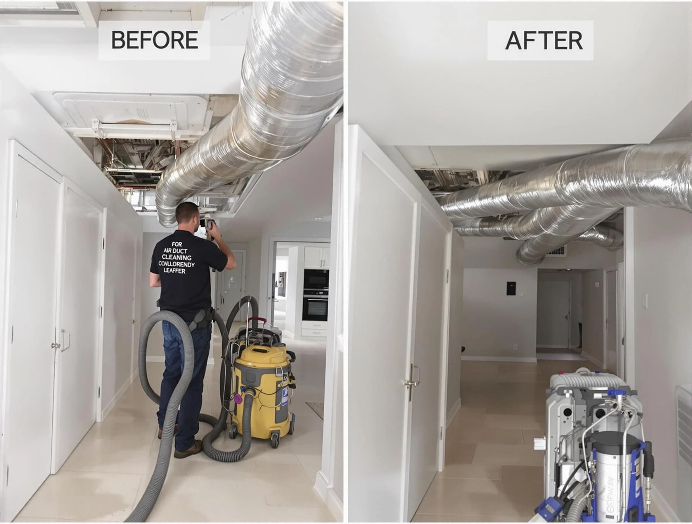 Kennedy Air Duct Cleaning professional performing thorough air duct cleaning in Kennedy