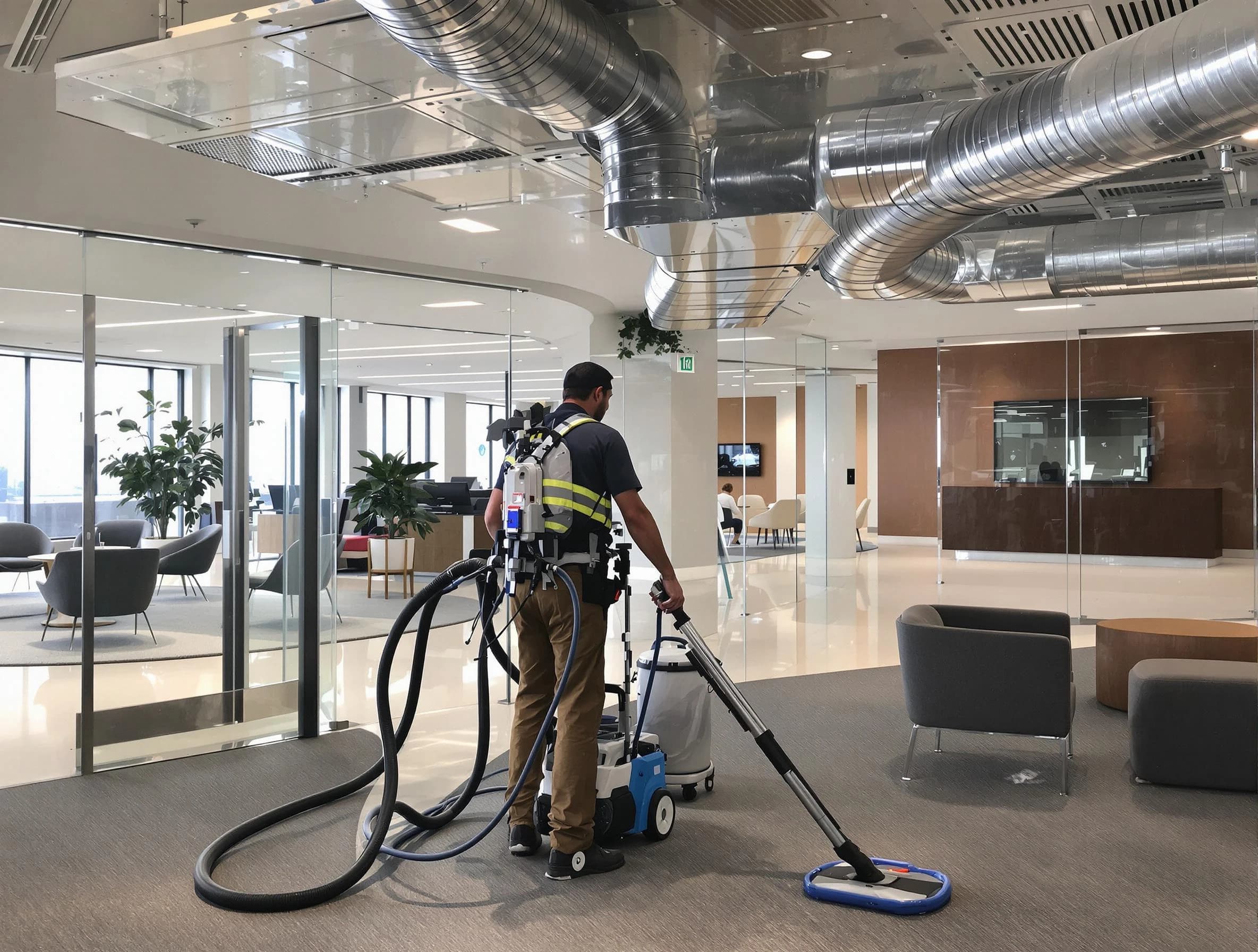Commercial duct cleaning service by Kennedy Air Duct Cleaning in Kennedy
