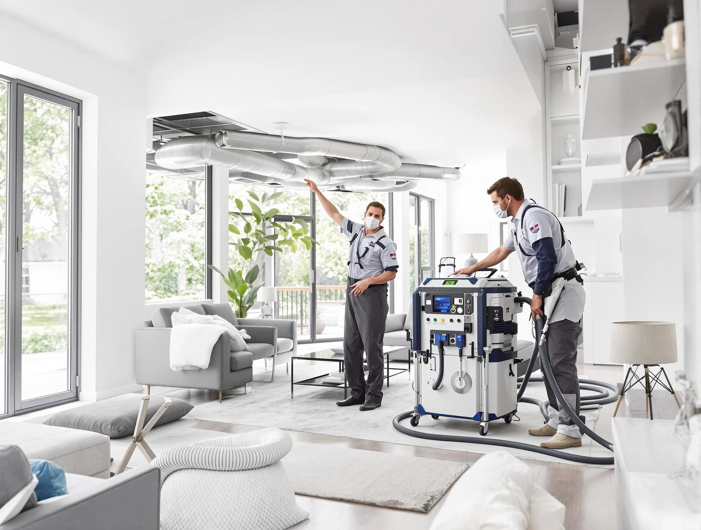 Kennedy Air Duct Cleaning professional conducting pure air duct cleaning with state-of-the-art equipment in Kennedy